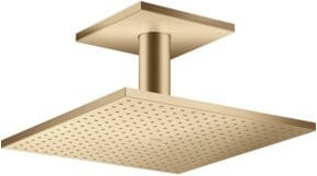 Hansgrohe Axor Kopfbrause Deckenmontage Rain Quadratisch in Brushed Bronze, B/B/H: 30 x 30 x 3 cm - Bild 1