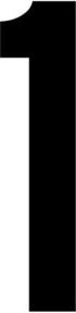 RZB Ziffer 1 Schwarz 100mm 99222.013.1 - Bild 1