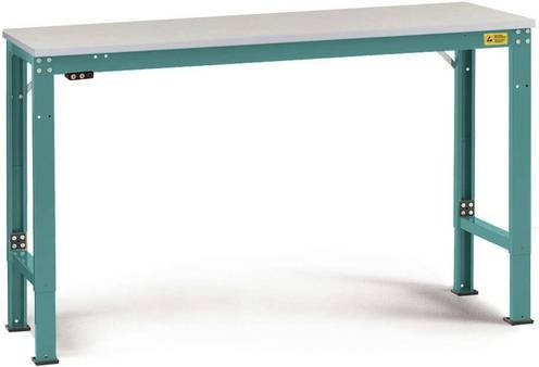 Manuflex LU7156.5021 ESD Universal Arbeitstisch mit Kunststoffplatte, höhenverstellbar, B/T/H: 250 x 100 x 72,8-102,8 cm - Bild 1