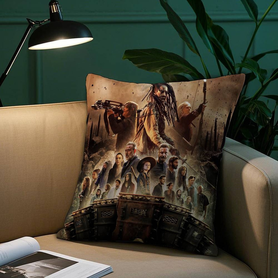 GUOYU HOMEDECOR The Walking Dead Kissenbezug aus Plüsch, Quadratisch, Multicolour, Breite: 30,48 cm, Breite: 30,48 cm - Bild 3