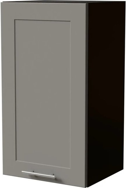 Feldmann-Wohnen Hängeschrank Oslo Küchenschrank Schwarz und Staubgrau Matt B/T/H: 40 x 32,5 x 72 cm - Bild 1