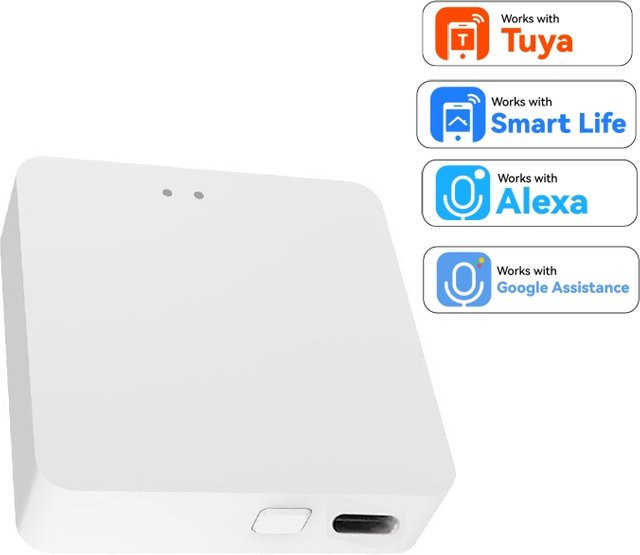 Tuya Smart Gateway Hub White – Multi-Modell Smart Home Bridge mit WiFi, Bluetooth und ZigBee 3.0 für Alexa und Google Home - Bild 1