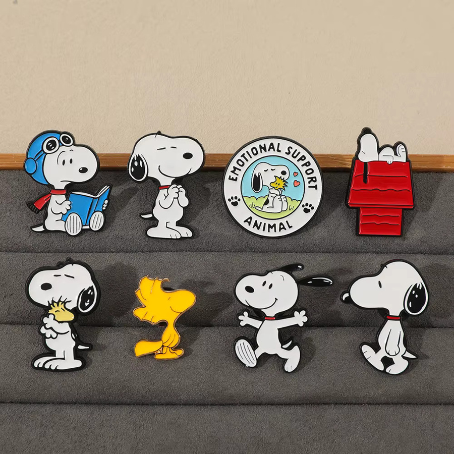 Bandai Snoopy & Woodstock Emaille-Brosche, Bunt, Kinder - Bild 2