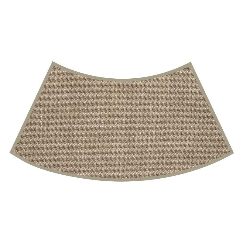 Saugfähige Badezimmer-Bodenmatte von Yiran Furniture aus Leinenimitat, bogenförmige Anti-Rutsch-Fußmatte für Dusche und Toilette, B/B: 75 x 40 cm - Bild 4