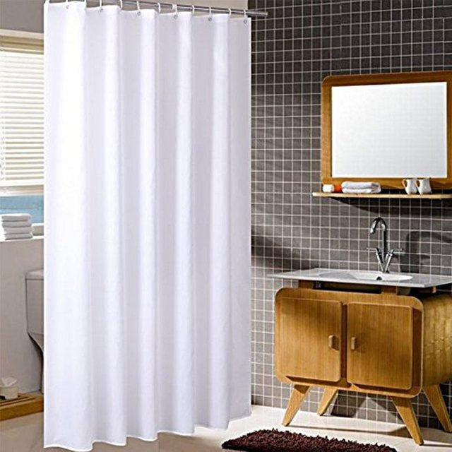 LY Home&Kitchen Duschvorhang aus PVC, Weiß, wasserdicht und schimmelfrei, Höhe: 180 cm - Bild 1