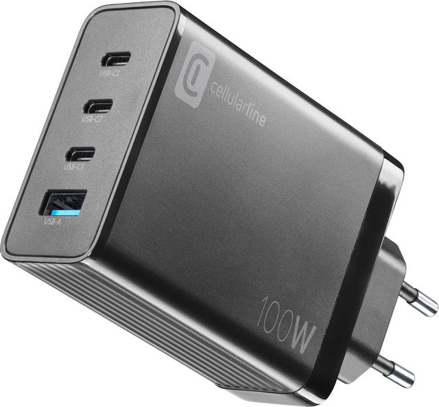 Multipower Nano 100W Reiselader mit 4 Ports GaN in Black - Bild 1