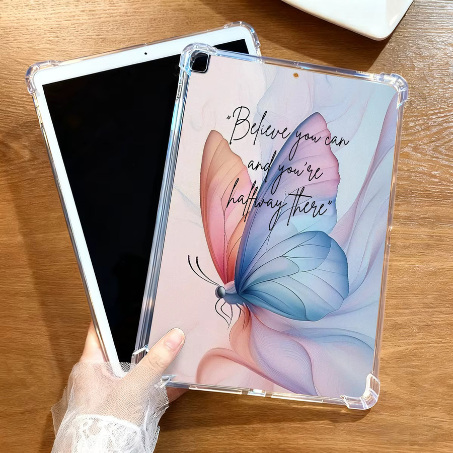 Schutzhülle mit Schmetterlings-Design für Samsung Galaxy Tab A9, S10 FE, A9 Plus, S6 Lite, S10 Lite, A11, A8, S9 FE Plus, S7 FE und S8 aus Silikon - Bild 2