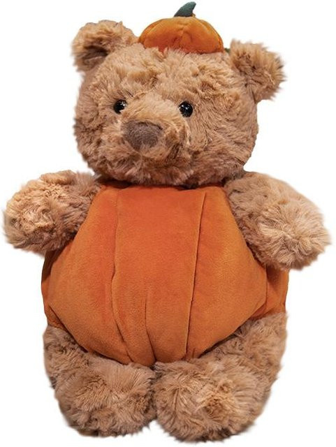 Pangcangshu Bär mit Kürbis-Anzug, Plüsch, 30 cm, ab 14 Jahren - Bild 1