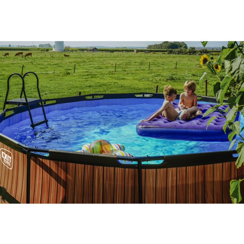EXIT Toys Wood Pool mit Durchmesser: 427 cm in Braun - Bild 2