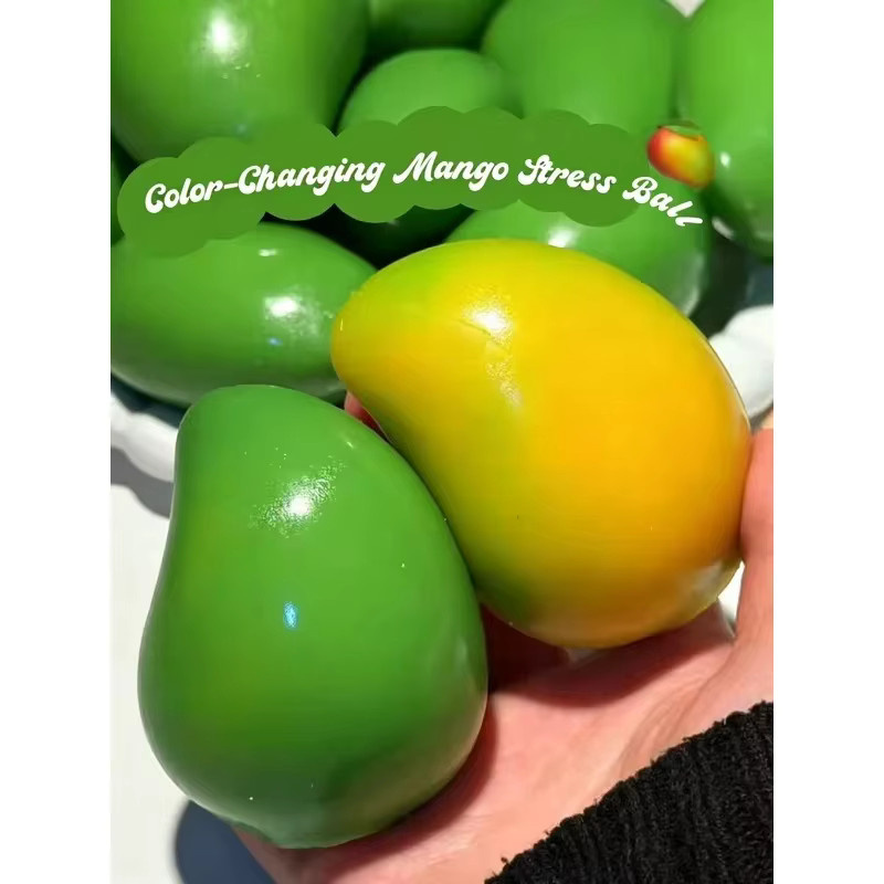 Mango-Stressball Fidget-Spielzeug, Knuspriger Quetschball, ASMR Anti-Stress-Spielzeug - Bild 2