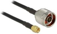 Delock WLAN-Antennen Anschlusskabel N-Stecker zu SMA-Stecker Schwarz 5 m - Bild 1