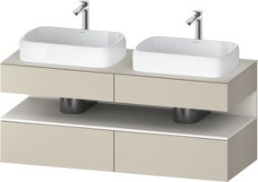 Duravit Waschtischunterschrank Qatego, Breite: 140 cm, Tiefe: 55 cm, Höhe: 60 cm - Bild 1