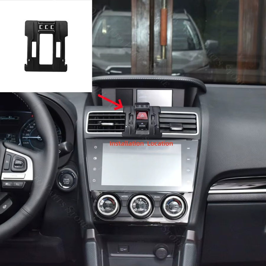 Handyhalterung für Subaru Forester SJ X20 (2013-2018) mit kabelloser Ladefunktion in Schwarz - Bild 2