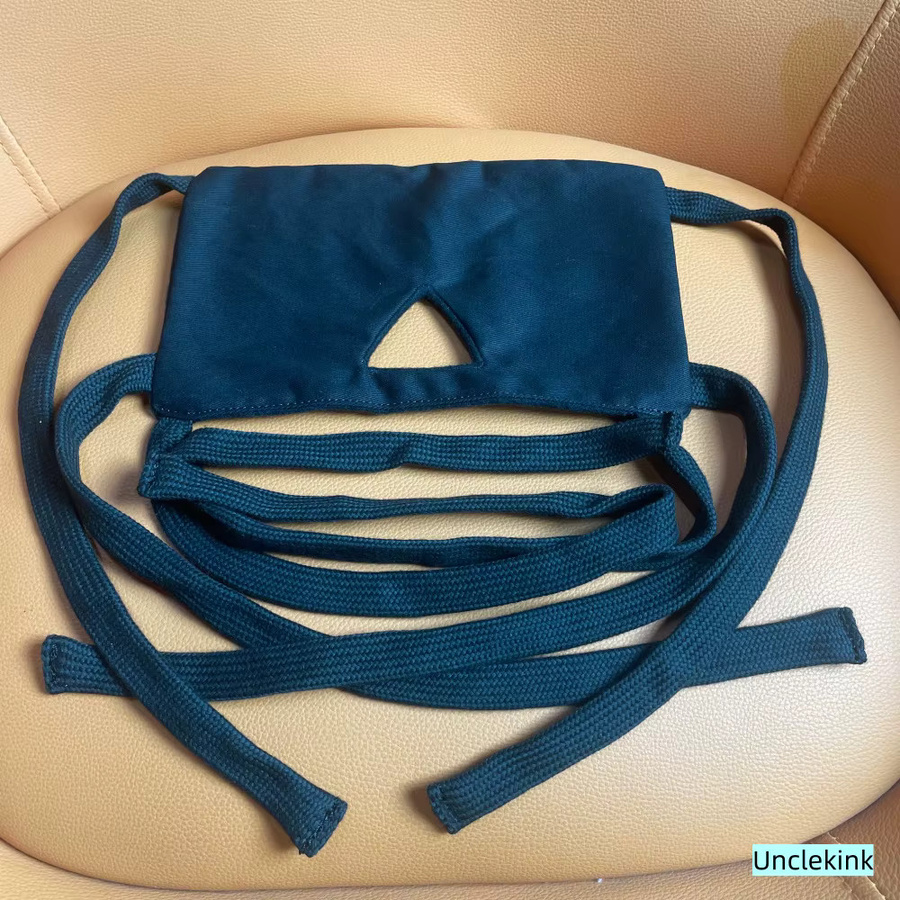 Unclekink Augenmaske aus schwarzer Baumwolle, Unisex - Bild 2