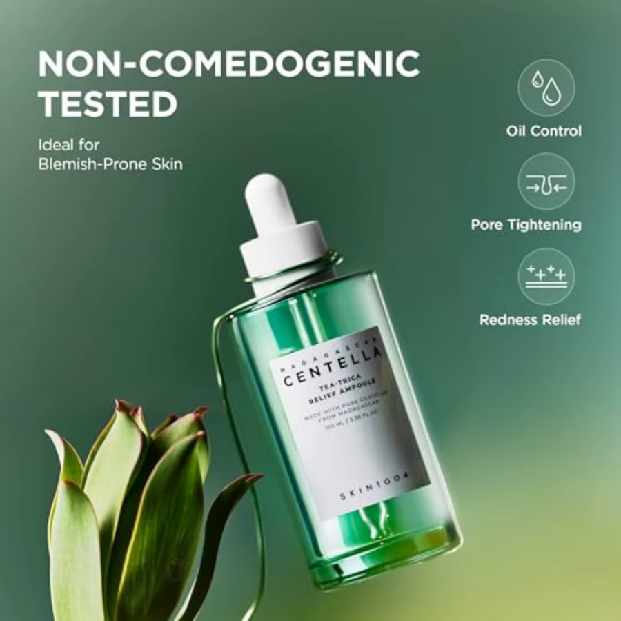SKIN1004 Centella Tea-Trica Relief Ampoule Serum, 100 ml, Empfindliche und Fettige Haut - Bild 2