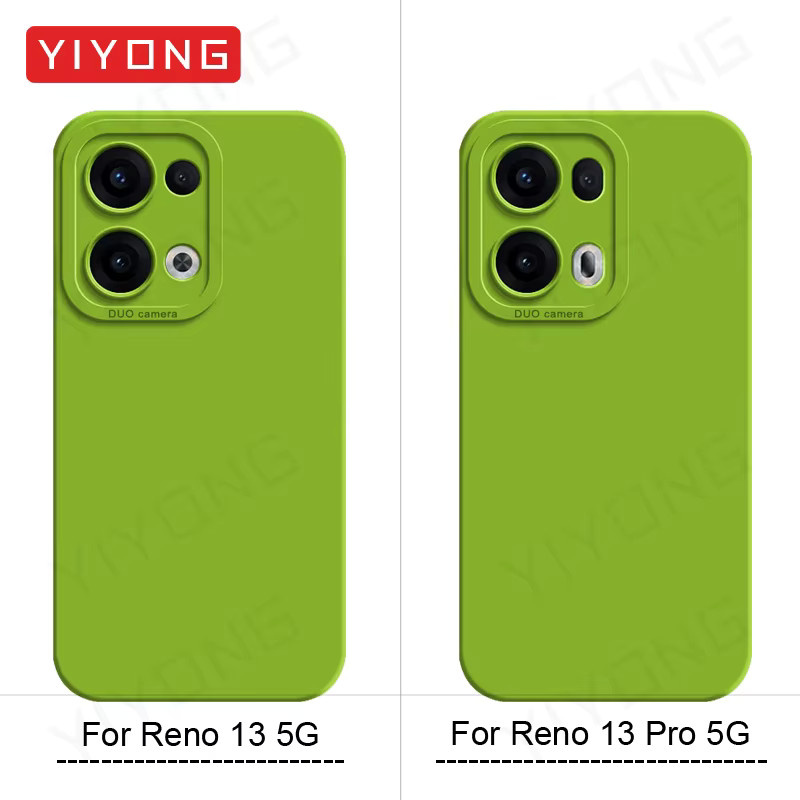 YIYONG Flüssigsilikon Schutzhülle für OPPO Reno 13 14 15 Pro Max 5G in Schwarz und Grün - Bild 1