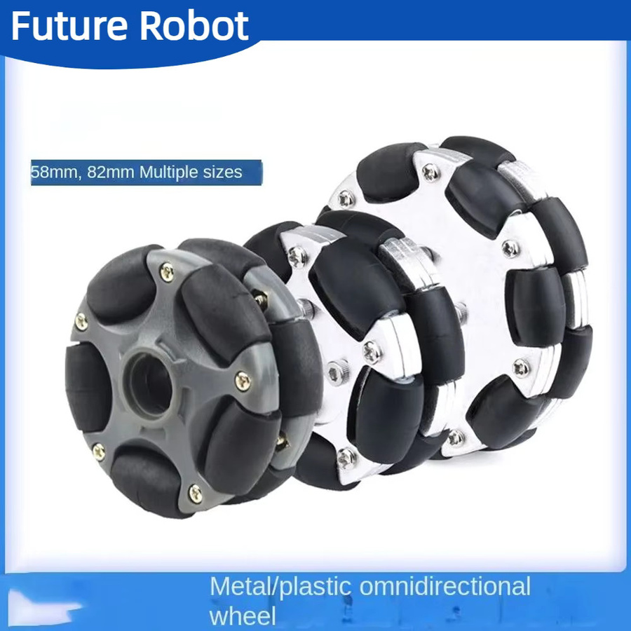 FutureTrace Omnidirektionales Rad, Metall-Fullai-Rad, 15 kg Last, 82 mm - Bild 4