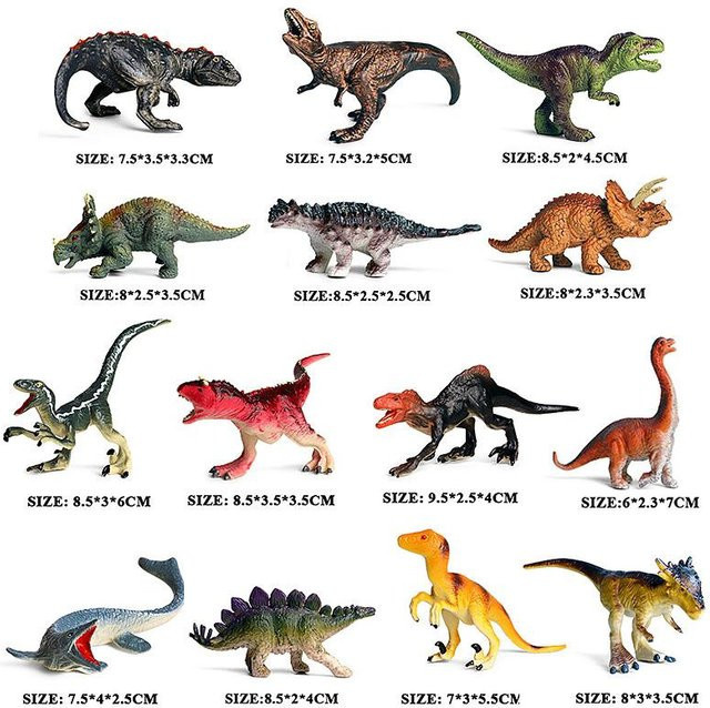 Oenux Jurassic World Dinosaurier Pterodactylus Saichania Actionfiguren PVC - Bild 1