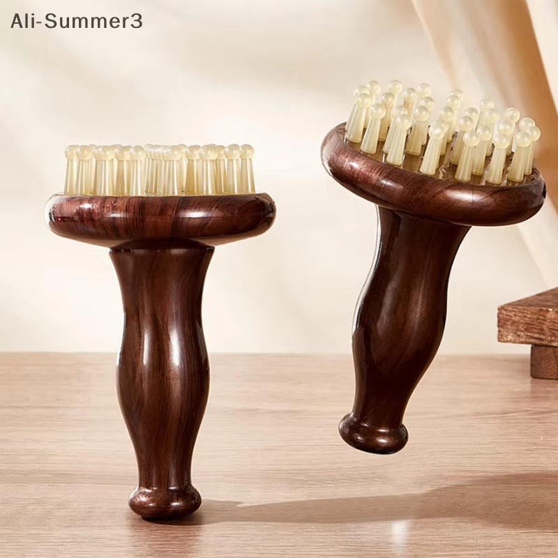 Massagebürste mit Holzgriff, Unisex - Bild 3