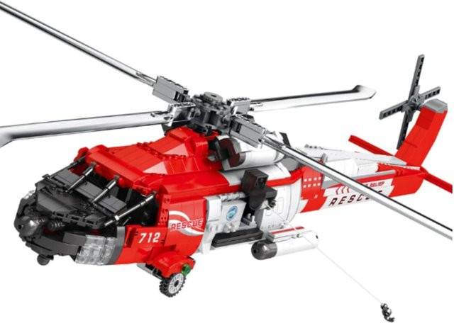 Reobrix Rettungshubschrauber Klemmbaustein 1137 Teile ab 14 Jahren - Bild 1