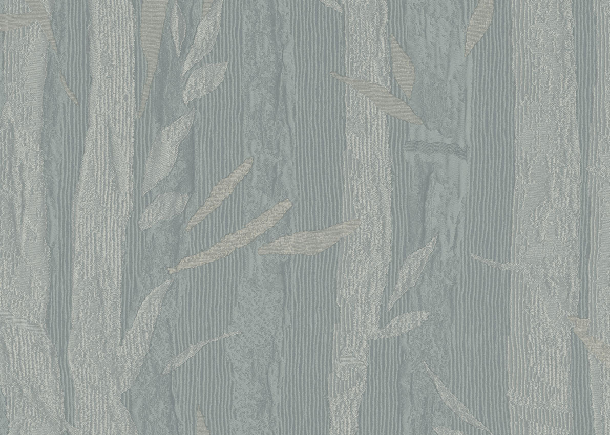 Armani Casa Tapete Gion 9504 in Grau mit floralem Botanical-Design aus Vinyl - Bild 1