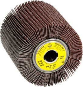 Klingspor SM 611 S Schleifmopräder LS 309, Korn 80, Farbe Braun, Durchmesser: 309 mm, Breite: 100 mm, Bohrung: 50 x 19 mm - Bild 1