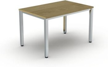 Schreibtisch Bexxstar in Eiche und Chromsilber, B/T/H: 120 x 60 x 74 cm - Bild 1