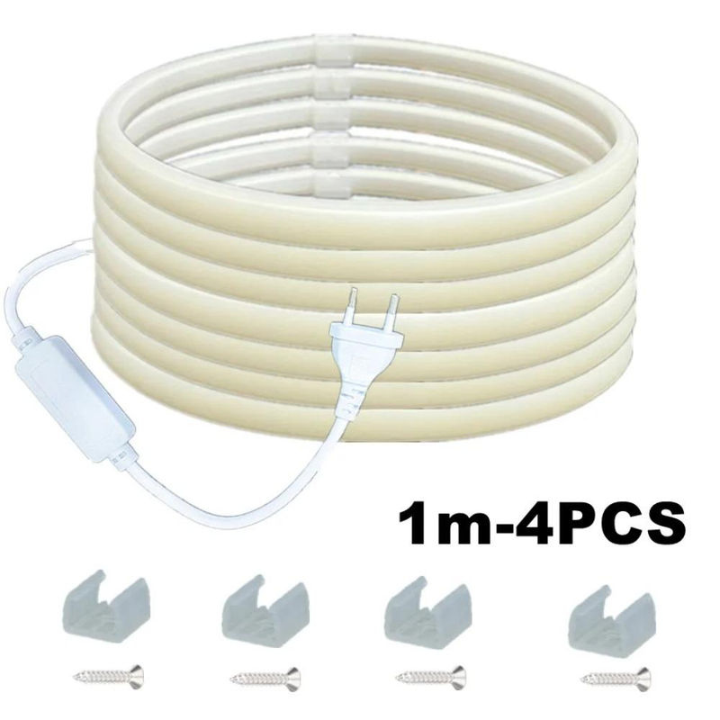 MnnWuu COB LED Neon Streifen Set, warmweiß, IP65 wasserdicht, 30m mit Netzteil und Power Plug Kit - Bild 9