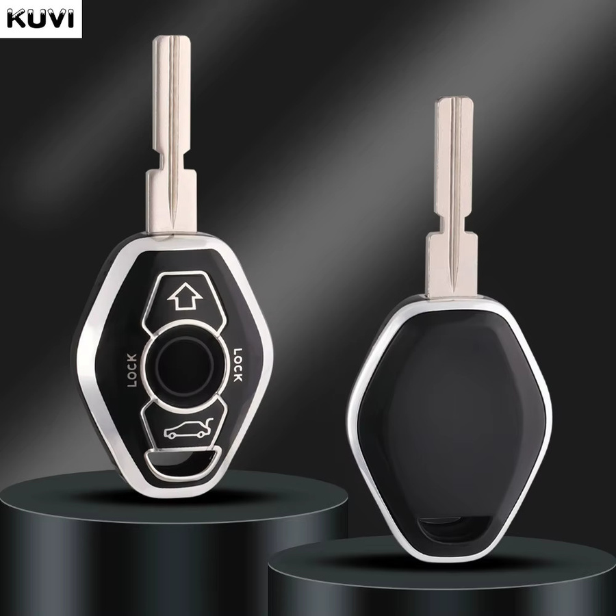 Kuvi TPU Schlüsselhülle als Schutzcover für BMW 7er Serie, X3, X5, Z3, Z4, 3er, 5er, E38, E39, E46, E83, M5 und 325i mit Schlüsselanhänger - Bild 2