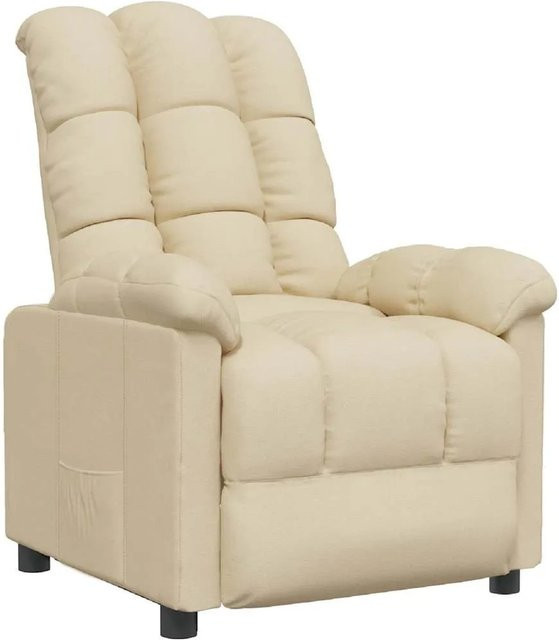 vidaXL Relaxsessel in Creme aus Stoff mit Armlehnen - Bild 1