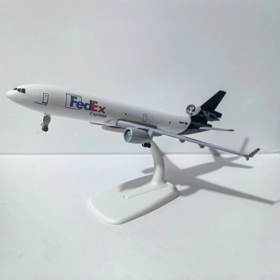 JASONTUTU Fedex Express ATR Flugzeug Modell, Metall, 20cm - Bild 1