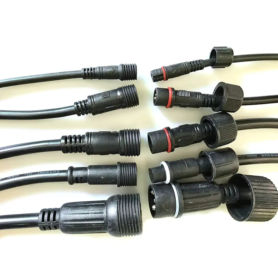 LAJQTAO Wasserdichtes Anschlusskabel für LED-Lichtstreifen mit 2, 3 oder 4 Pin Stecker und Buchse in Schwarz, Kabellänge: 40 cm - Bild 5