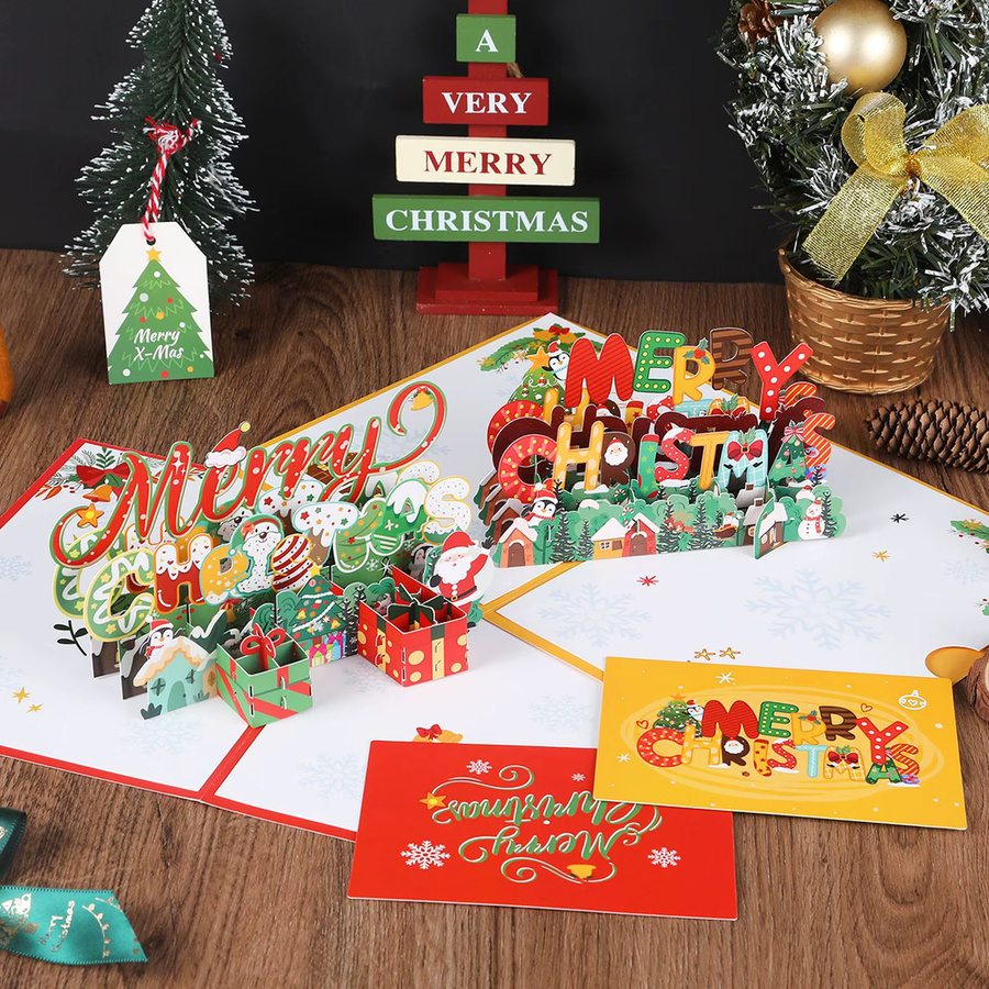 Weihnachtsgrußkarte aus Papier für Familie, Freunde und Unternehmen - Bild 2