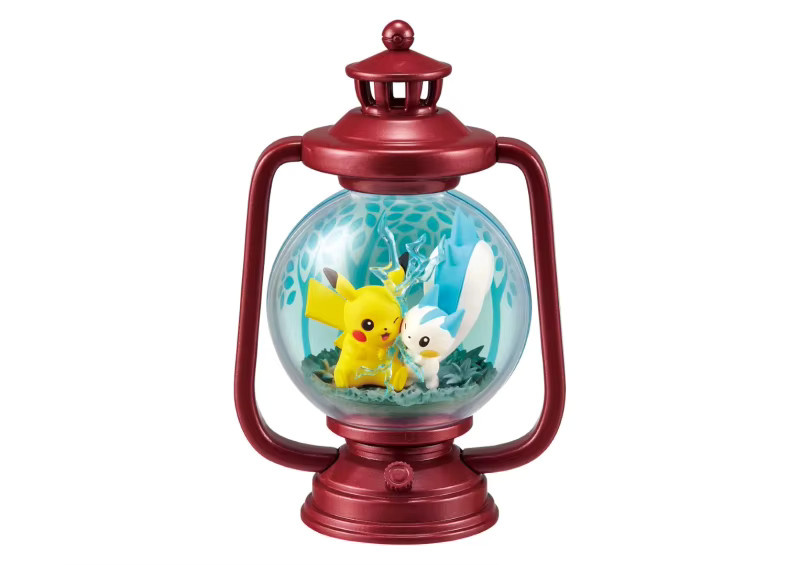 Re-Ment Pokémon Pikachu Pachirisu Chandelure Lanturn Morelull Jirachi Laterne Diorama, Anime Modell Spielzeug - Bild 1