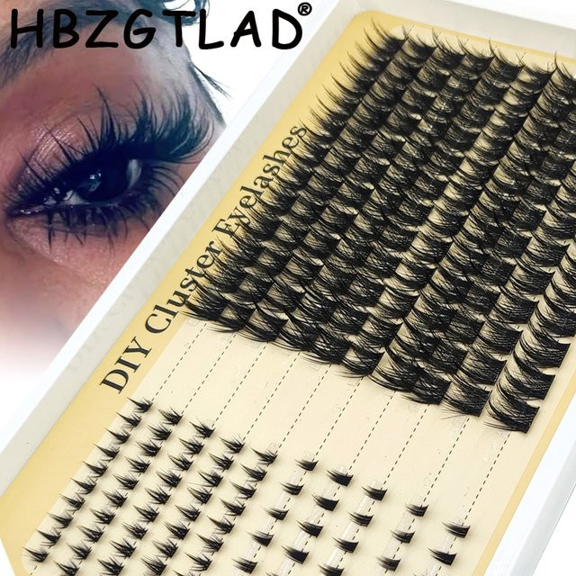 Spike&Bottom Lashes DIY Manga Cluster Wimpernverlängerung, Natürlich - Bild 1