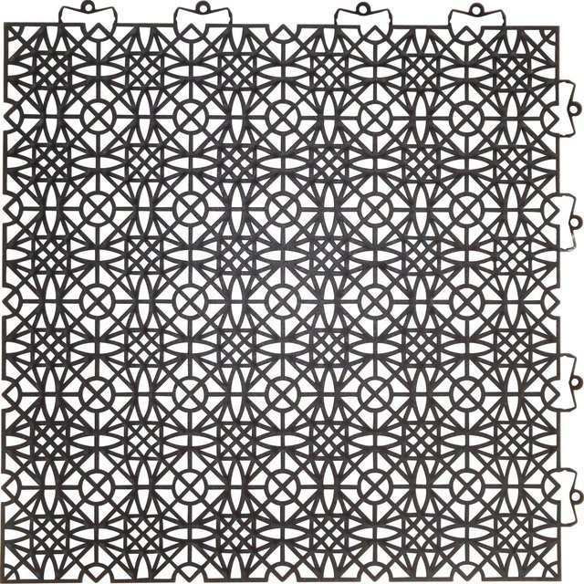 Andiamo Klick-Fliese Schwarz im 7er Set, B/T: 38 x 38 cm - Bild 1