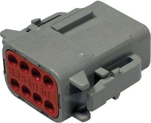 TE Connectivity DTM 06-8 SA Rundstecker Stecker, gerade, 8-polig, grau - Bild 1