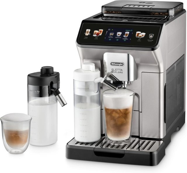 De'Longhi Eletta Explore ECAM 450.55.S Kaffeevollautomat in Silber - Bild 1