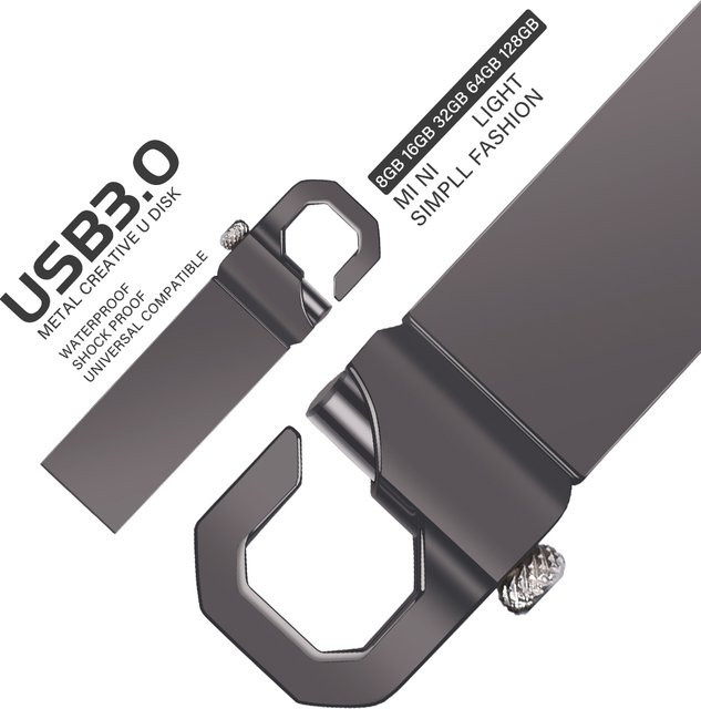 JASTER USB-Flash-Laufwerk USB 3.0 Memory Stick in Silber oder Gold - Bild 1
