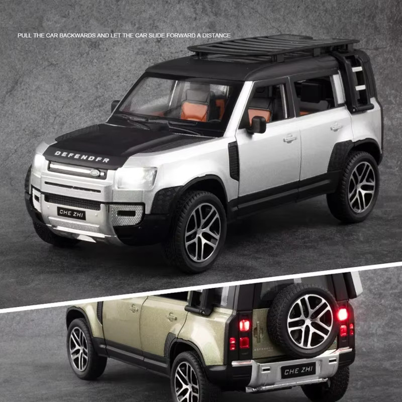 Maisto Land Rover Defender, Geländewagen, Metall, Weiß - Bild 5