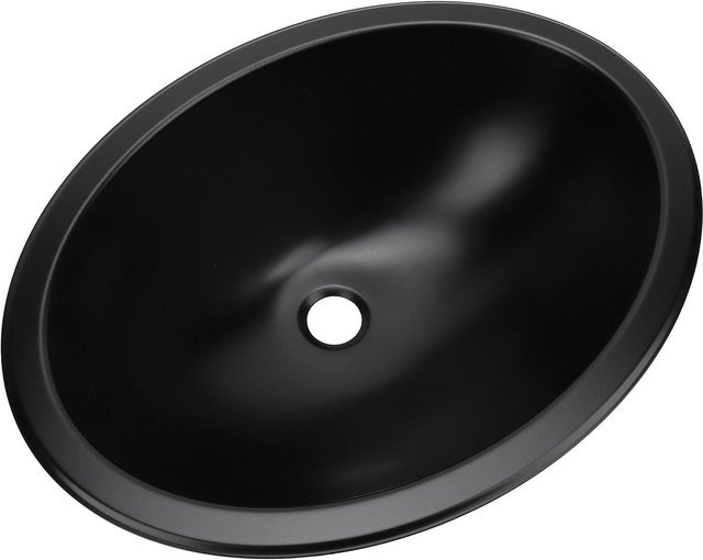 Aimo Küchenspüle aus 304 Edelstahl in Schwarz, Barspüle für Wohnmobil, Yacht und Boot, B/T/H: 44,6 x 34,6 x 15,0 cm, 10L Volumen mit 40mm Ablaufanschluss - Bild 1