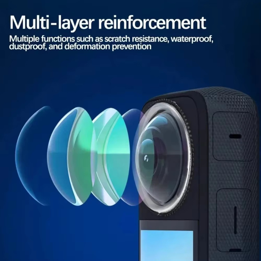 8in1 Schutzset für Insta360 X5 mit Objektivschutz und Anti-Scratch Display-Schutzfolien in Transparent - Bild 5