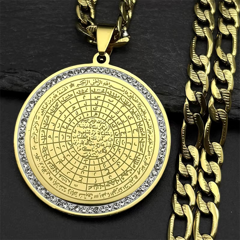 JYTF Halskette Edelstahl, Gold, Kristall, Unisex - Bild 1