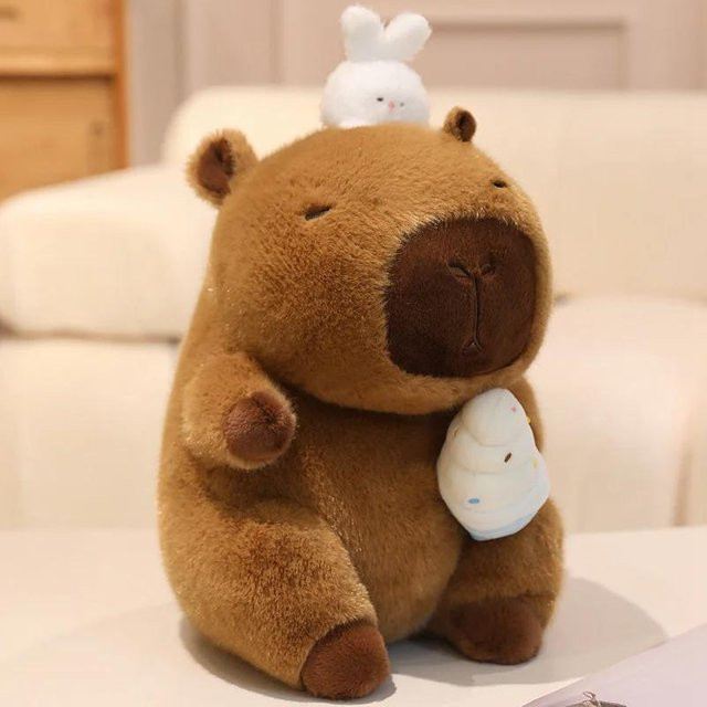Mu Cheng Capybara Plüschtier, Fluffty Urlaubsstil, 22cm - Bild 1