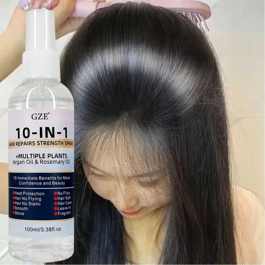 GZE 10 IN 1 Leave-In Conditioner Seidenspray mit Arganöl & Rosmarinöl - Bild 3