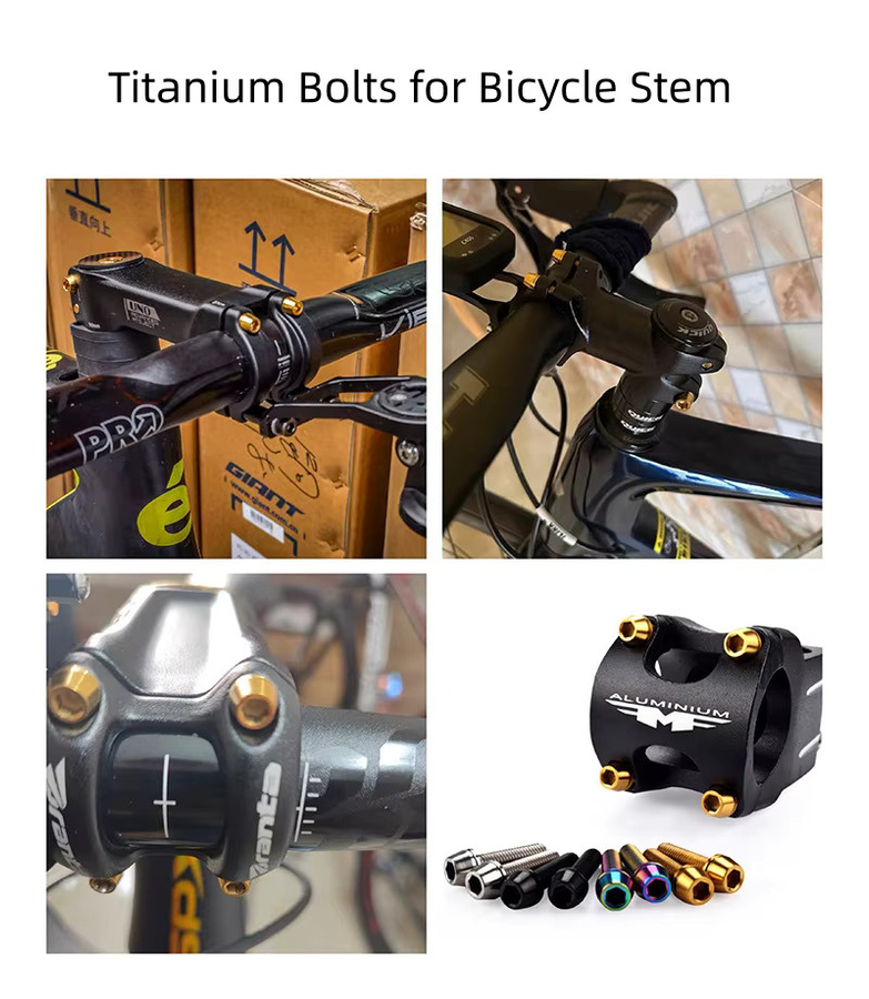 Ti-meda Tech Titan-Innensechskantschrauben aus Titan in Blau für Fahrrad- und Motorrad-Zubehörteile M5 M6 M8 - Bild 3