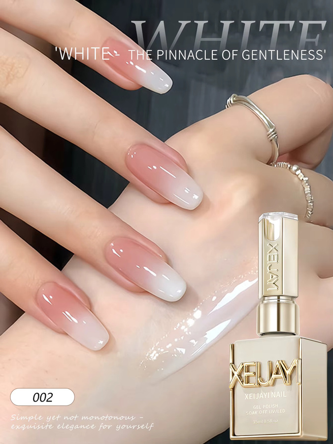 XEIJAYI Nagellack, Milchig-Weiß, Glänzend, 15 ml - Bild 3