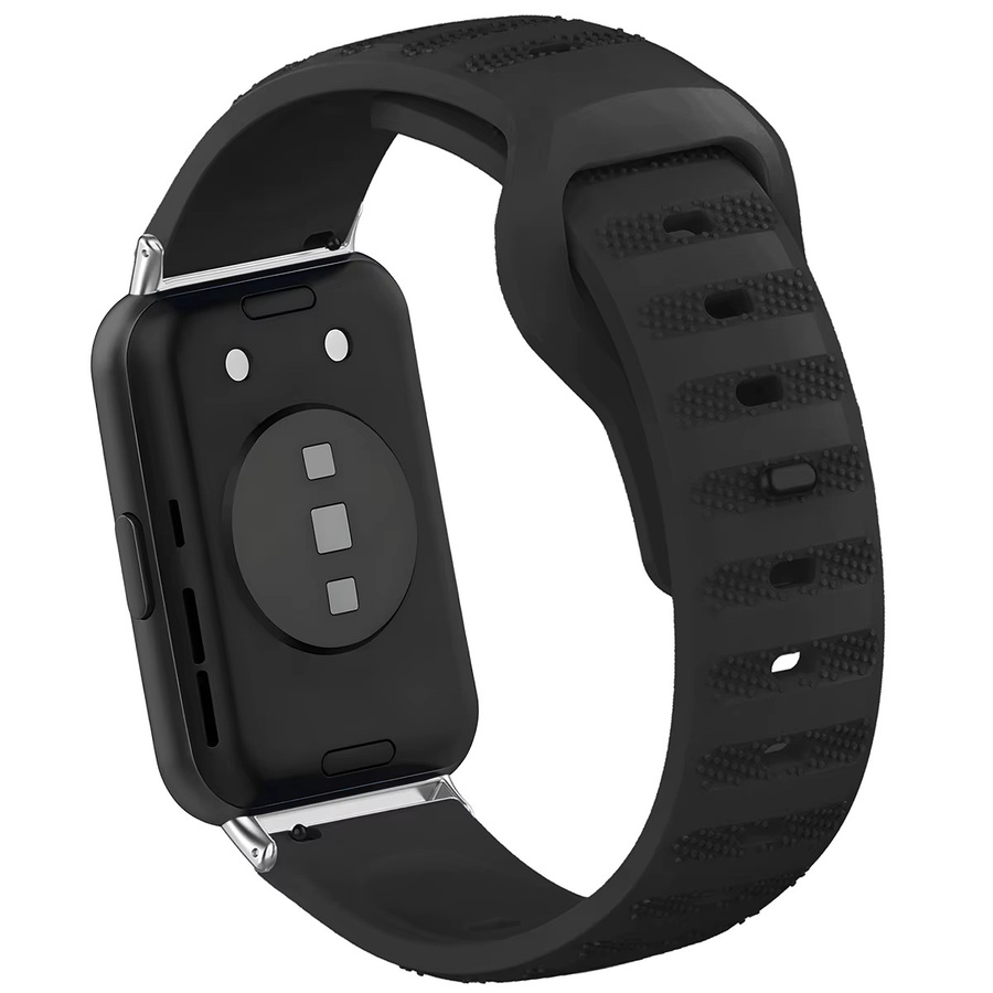 Samsung Uhrenarmband Silikon, Schwarz, Samsung Galaxy Fit 3, Unisex - Bild 2