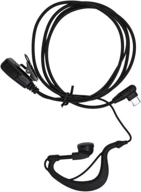 Liton Ohrhörer Headset mit G-Form Ohrbügel und USB Typ C Port für LT-9100 LT9100 Funkgeräte, In-Ear mit PTT Key Mic, Schwarz - Bild 1
