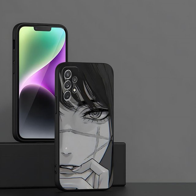 Mitaka Asa Handyhülle für Samsung Galaxy A55 A54 A53 S26 A32 FE Ultra S24 S25 S23 S22 S21 Rückseiten-Cover in Schwarz - Bild 1